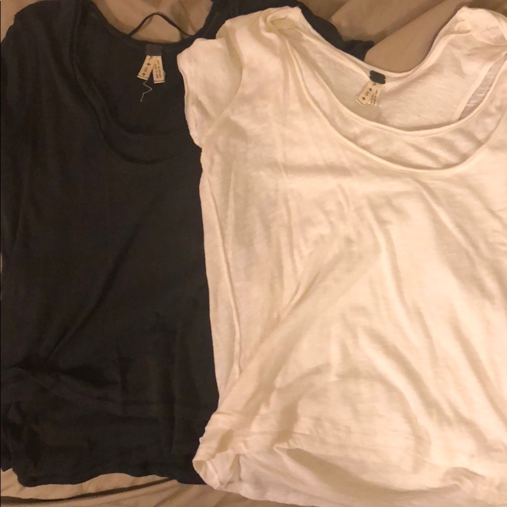 2 free people t shirts